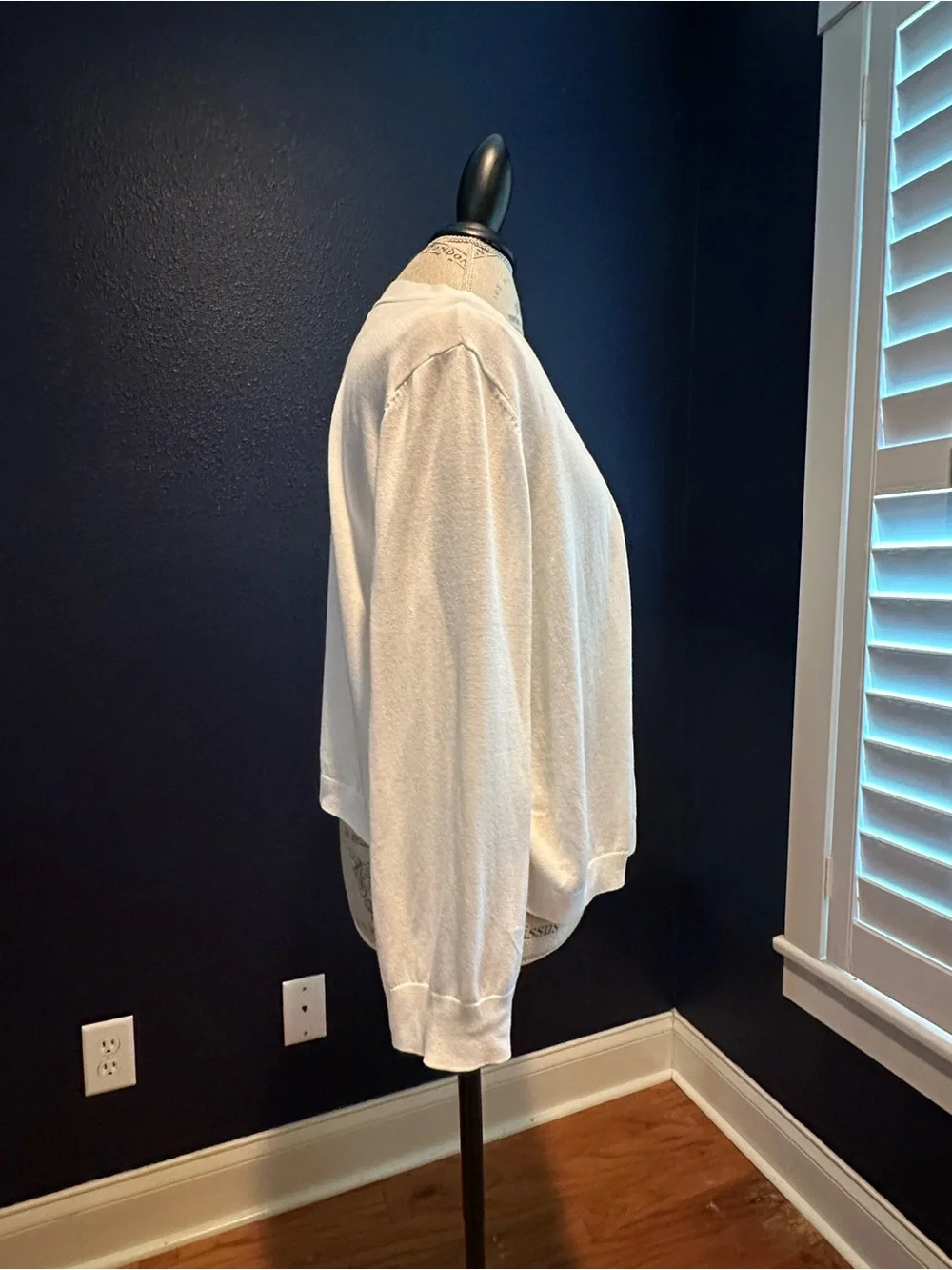 Talbots White Open-Front Women's Cardigan - Picture 5 of 11